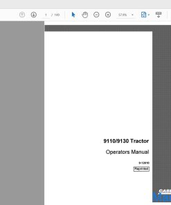 Case IH Tractor 9110 9130 Jcb0003600 & Before Operator's Manual_9-12610