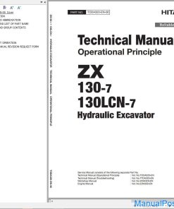 Hitachi Hydraulic Excavator ZX130-7 ZX130LCN-7 Technical Manual