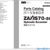 Hitachi Hydraulic Excavator ZX70-5G Parts Catalog EN JP