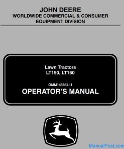 John Deere Lawn Tractors LT150 LT160 Operator's Manual