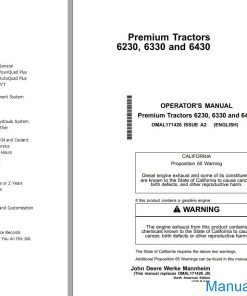 John Deere Premium Tractors 6230 6330 6430