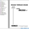 Kobelco RK250-7 Rough Terrain Crane Shop Manual S5EE00001ZE11