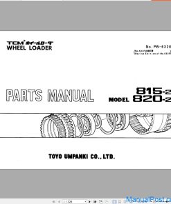 TCM Wheel Loader 815-2 820-2 Parts Manual PW-632G EN JP