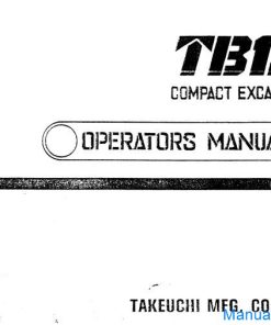 Takeuchi Excavator TB15