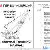 Terex Crane HC80 Shop Manual, Electrical & Hydraulic Schematic