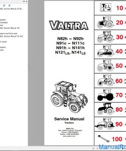 Valtra Tractor N82h to N141LS Service Manual