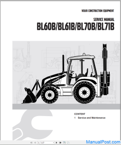 Volvo Backhoe Loader BL60B,BL61B,BL70B,BL71B Service Manual_EN