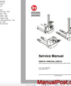 BT Forklift HWE100 HWE100S LWE130 Service Manual
