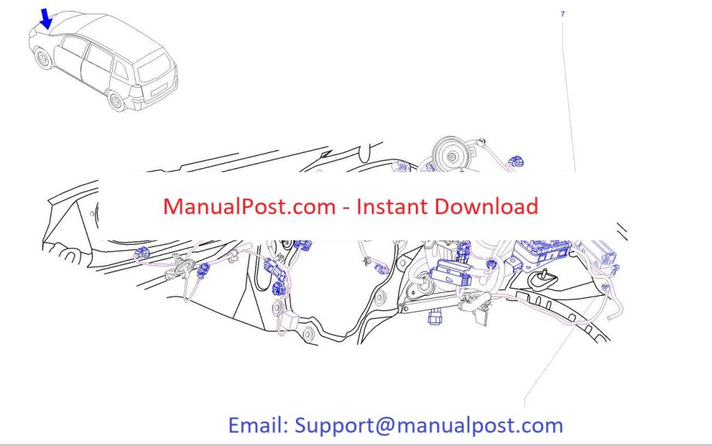 Opel Zafira B 2013 Electrical Wiring Diagrams & Component Locations