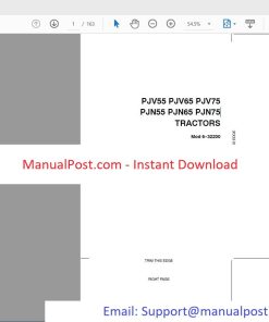 Case IH Tractor PJV55 PJV65 PJV75 PJN55 PJN65 PJN75 Operator’s Manual_6-32200