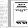 Hyster Electric Motor Narrow Aisle Trucks C435 (R1.4 1.4H-R1.6 1.6H 1.6N-R2.0 2.0H 2.0W-R2.5) Parts Manual 1516862