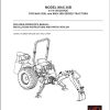 Mahindra Tractor Max 26B 28XL Series Backhoe Operator’s Manual MAX26B-2001