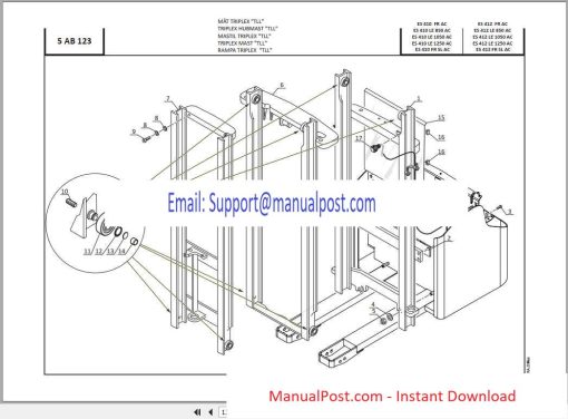 Manitou Forklift ES 410-412 Part Manual_647383