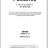 Manitou Telescopic Loader MT 730 Parts Manual_547973P