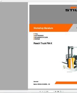 Still Reach Truck FM-X10-25 Workshop Manual_W8054412