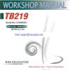 Takeuchi Excavator TB219 Workshop Parts Operators Manual IT EN