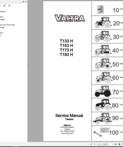 Valtra Tractor T133H T153H T173H T193H Service Manual