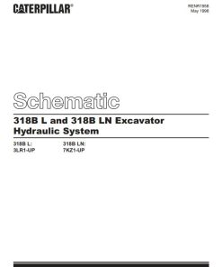 Caterpillar Excavator 318B Electric and Hydraulic Schematic