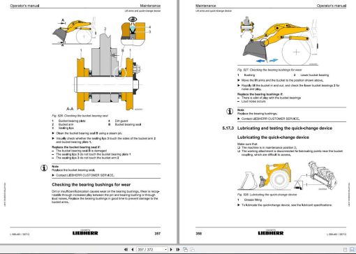 Liebherr Wheel Loader L586-461 S.N-39713 Operators Manual