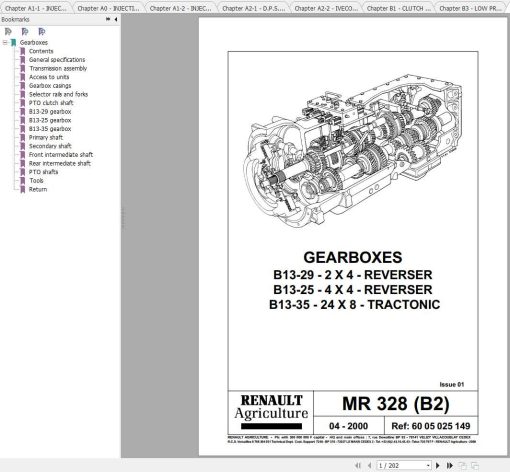 Claas Tractors TEMIS MR328 Repair Manuals