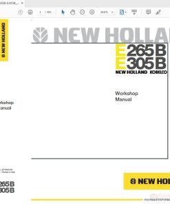 New Holland Kobelco E215B E245B 87677762A Workshop Manual