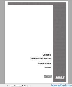 Case IH Tractor Chassis I-544 & 2544 Service Manual_GSS1394