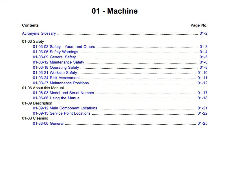 JCB Backhoe Loader 3CX, 4CX, SCX T4i T4F 55Kw Service Manual