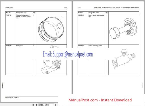 MTU Diesel Engine 12V 16V 4000 R41 Workshop Manual