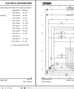 Crown Forklift SC 4000 Electrical & Hydraulic Schematic